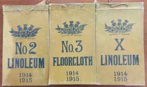 Vintage: TRES CATÁLOGOS NAIRN´S LINOLEUM AÑOS 1914-1915 - LINÓLEOS PARA SUELOS - 24 X 40 CM
